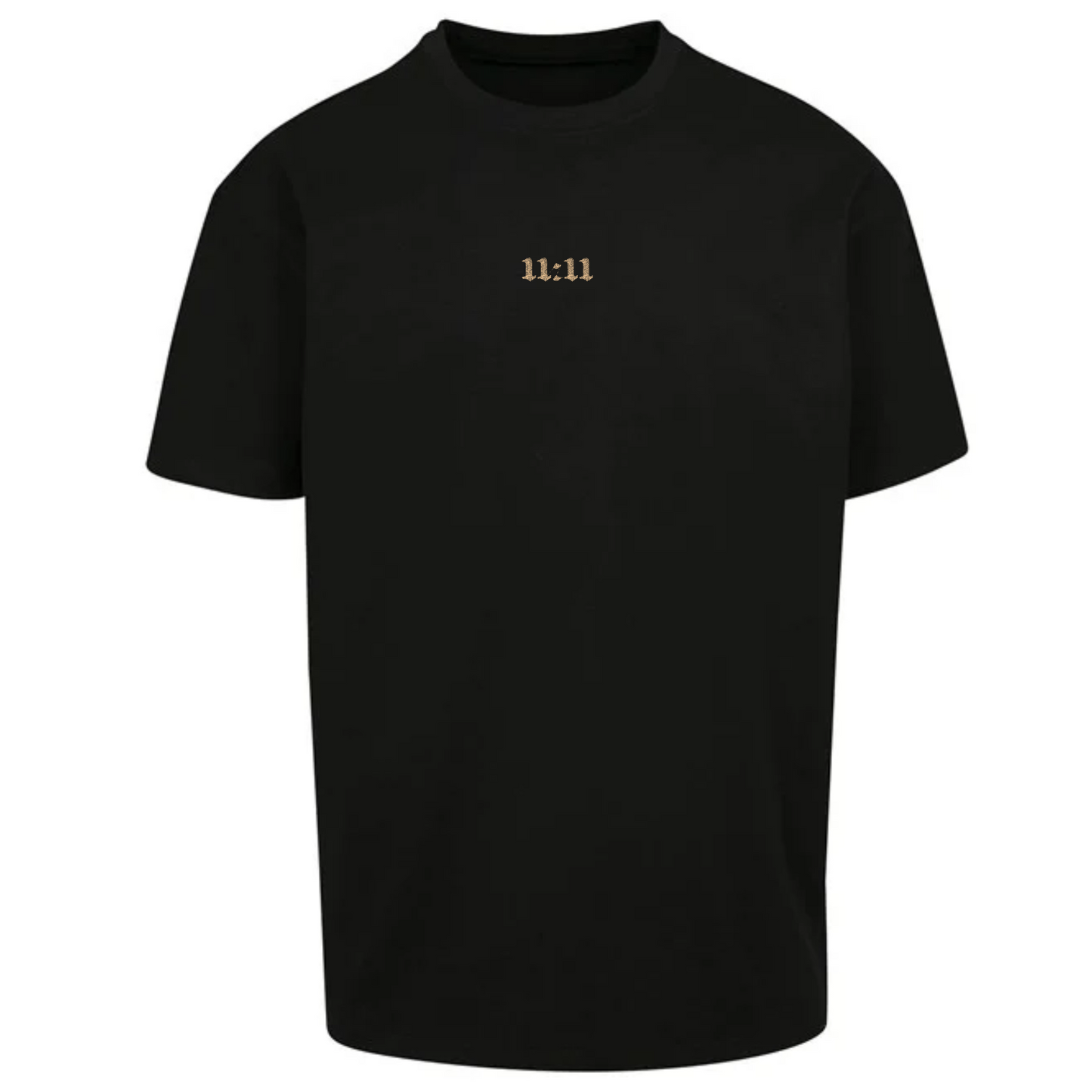 11:11 Angel Number Spiritual Embroidered Oversized Short Sleeve T-shirt