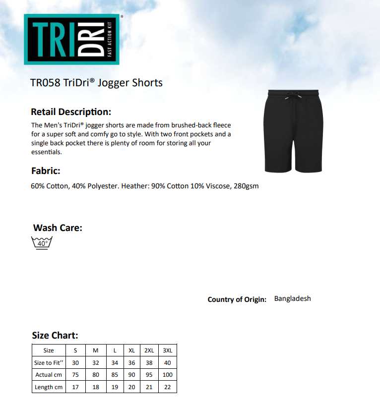 Caldicot Musical Theatre Society Jogger Shorts