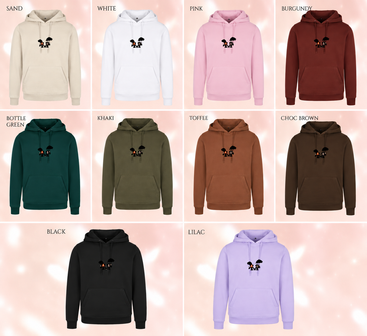 Witches Practical Magic Embroidered Heavyweight Premium Hoodie