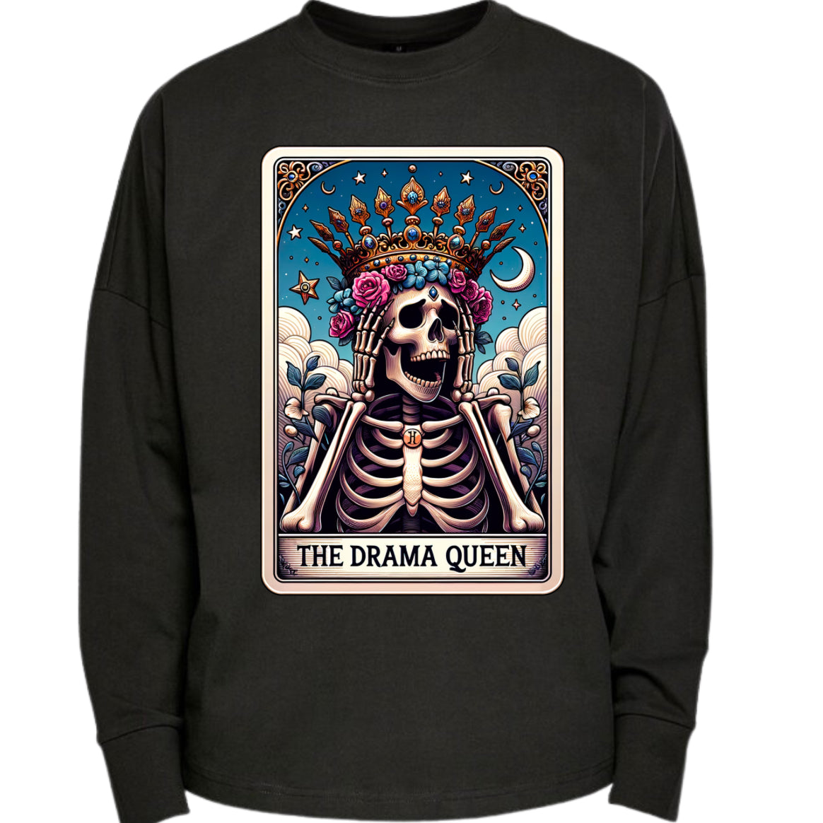 The Drama Queen Colourful Premium Oversized Long Sleeve T-shirt