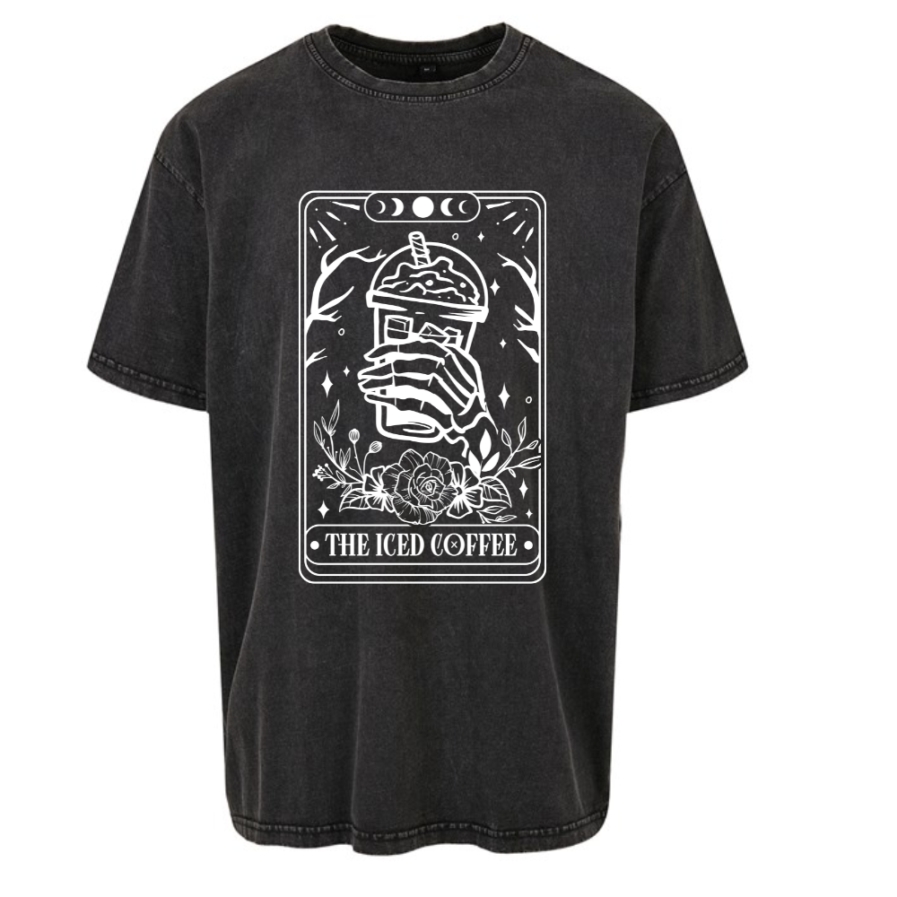 The Iced Coffee Tarot Oversized T-shirt