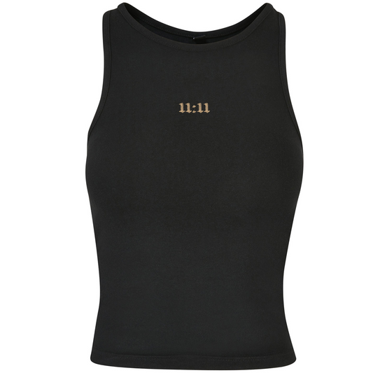 11:11 Angel Number Embroidered Spiritual Racer Back Fitted Vest