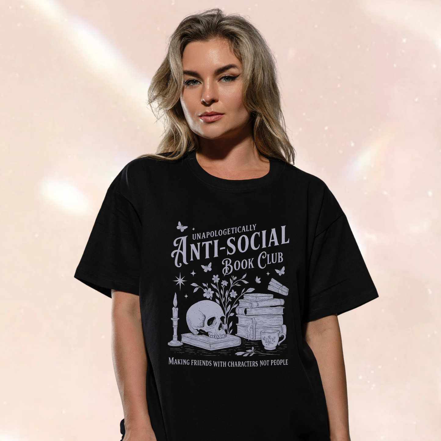 Anti-Social Book Club Oversized Short Sleeve T-shirt