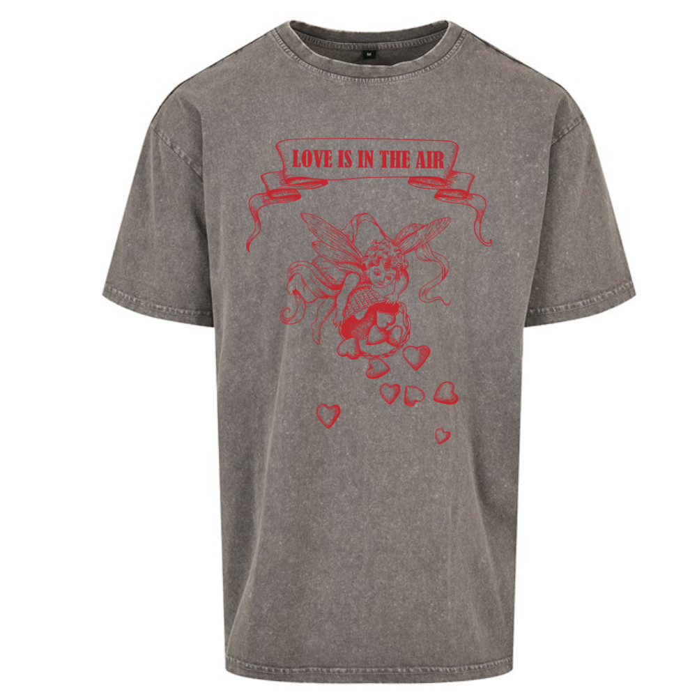 Love is in the Air Cupid Valentines Oversized T-shirt