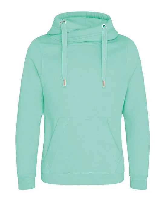Cross over neck peppermint Hoodie Size Medium (1)