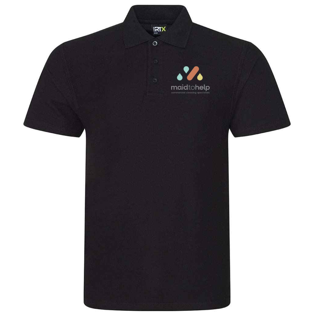 Maid To Help Staff Uniform - Unisex Black Polo