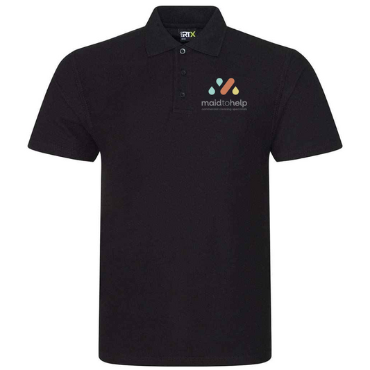 Maid To Help Staff Uniform - Unisex Black Polo