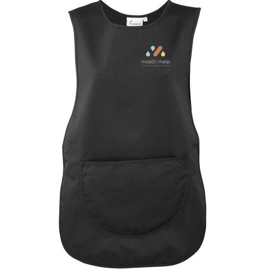 Maid To Help Staff Uniform - Black Pocket Tabbard