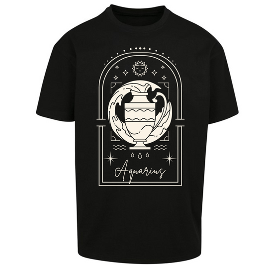 Aquarius Zodiac Premium Oversized Short Sleeve T-shirt