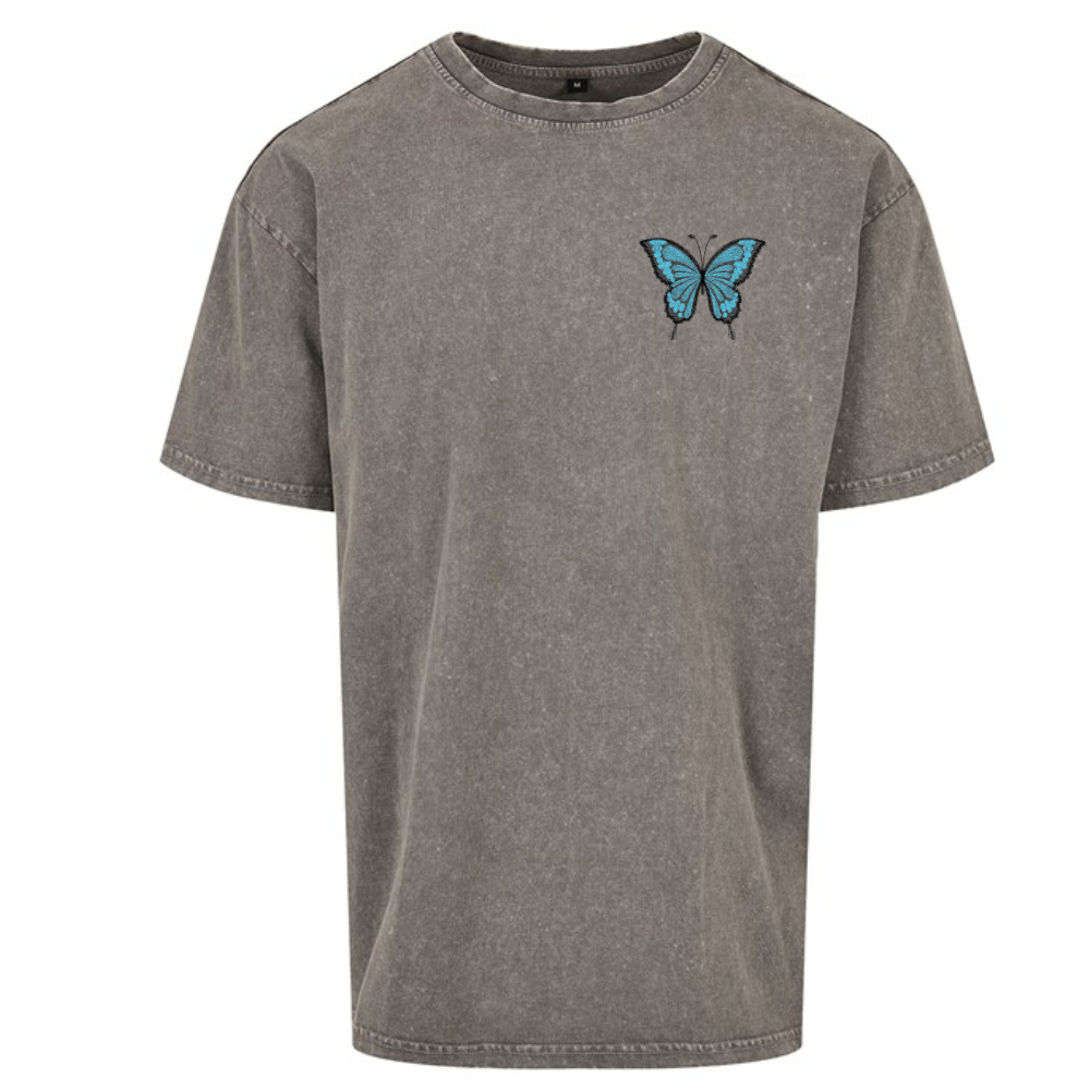 Morpho Butterfly Embroidered Oversized T-shirt
