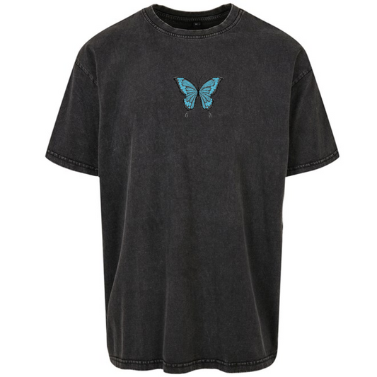 Morpho Butterfly Embroidered Oversized T-shirt