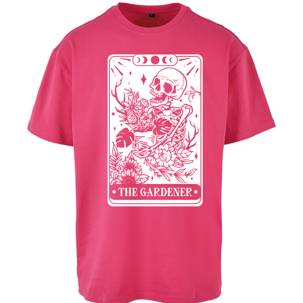 The Gardener Skull Tarot Oversized T-shirt