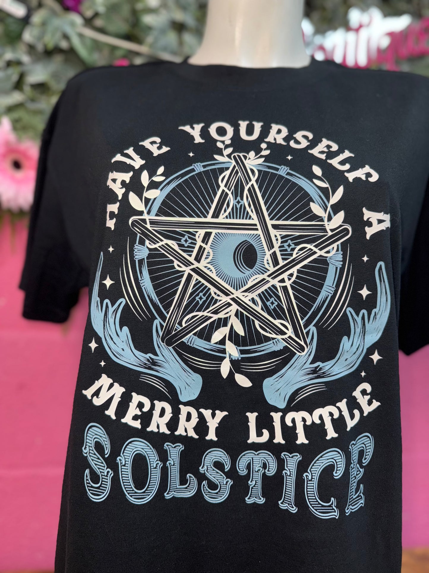 Merry Solstice Christmas Oversized Unisex Premium T-shirt