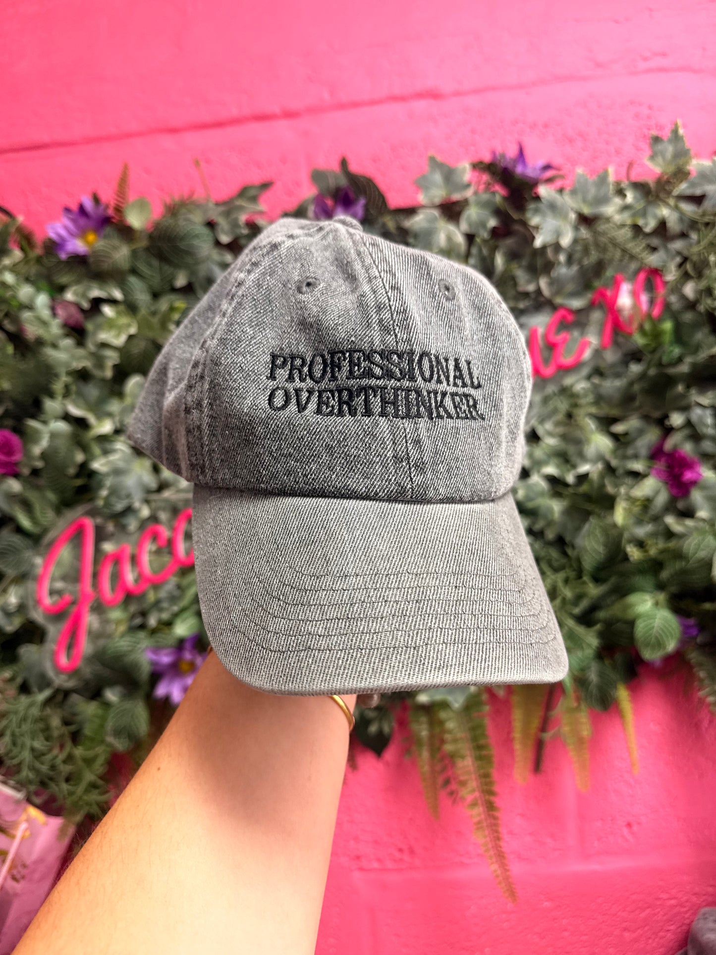 Professional Overthinker Embroidered Cap