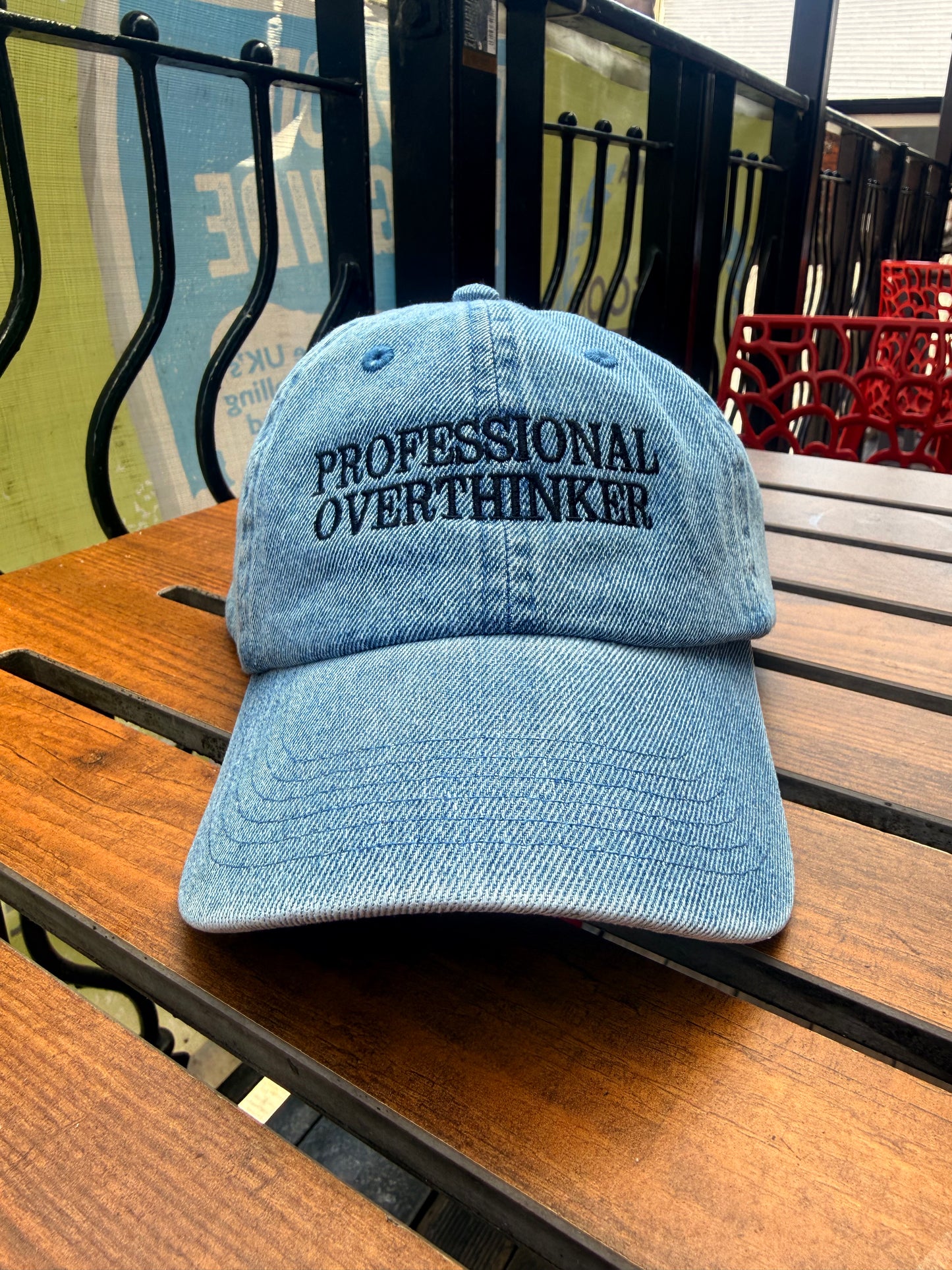 Professional Overthinker Embroidered Cap