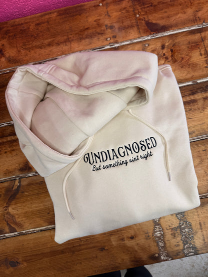 Undiagnosed, Neurodiverse Range Embroidered Heavyweight Premium Hoodie