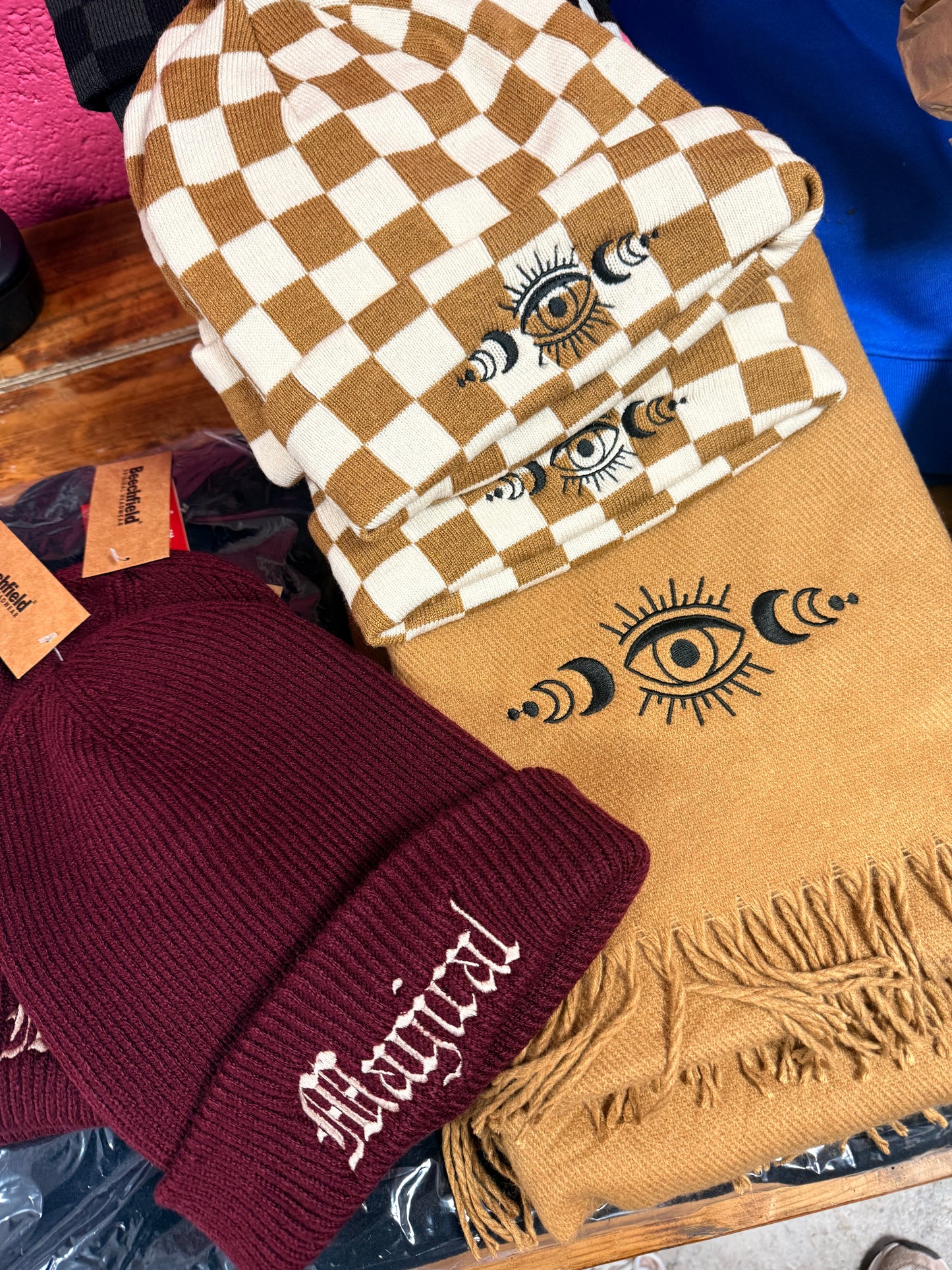 Evil Eye Protection Spritual Scarf and Beanie Sets