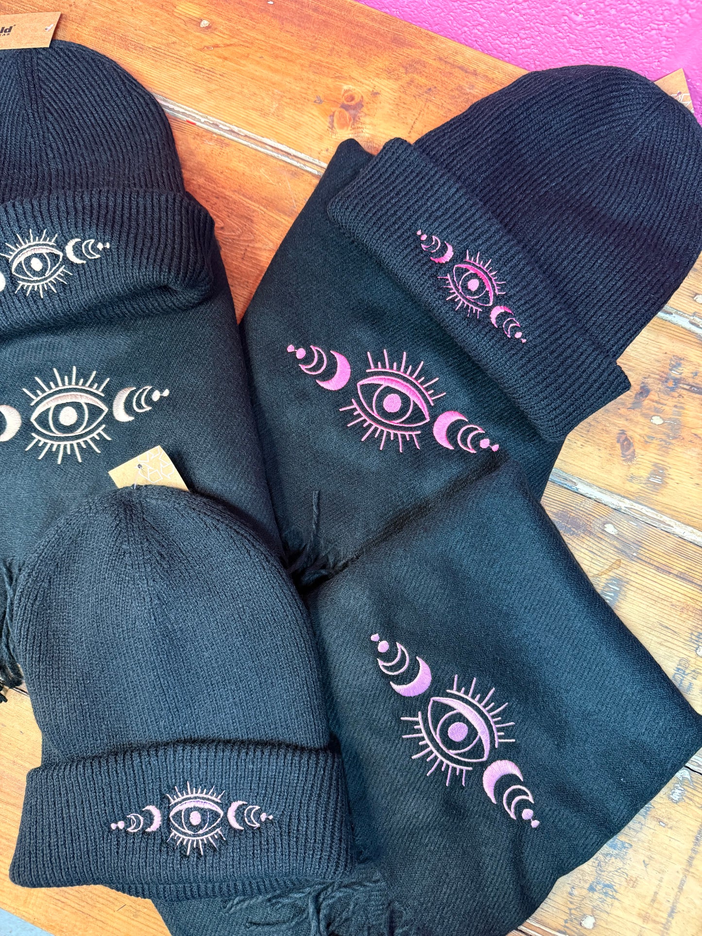 Evil Eye Protection Spritual Scarf and Beanie Sets