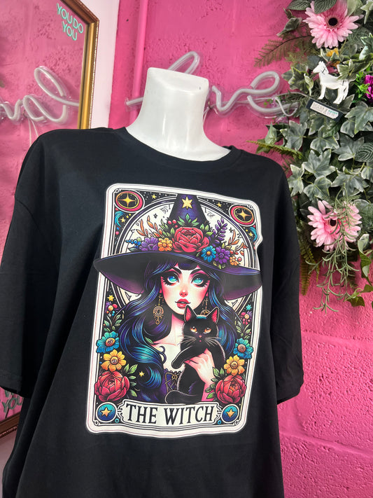 The Witch Colourful Tarot Oversized T-shirt