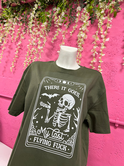 There Goes My Last Flying F*ck Tarot Oversized T-shirt