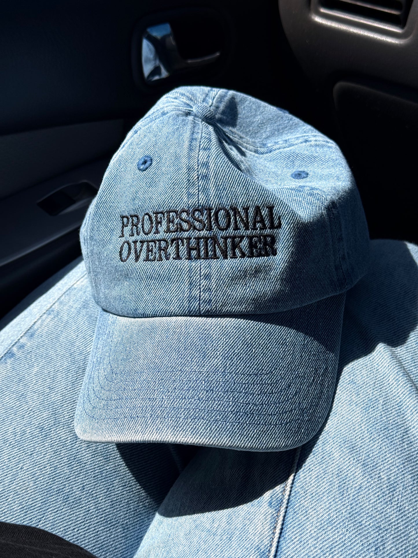 Professional Overthinker Embroidered Cap