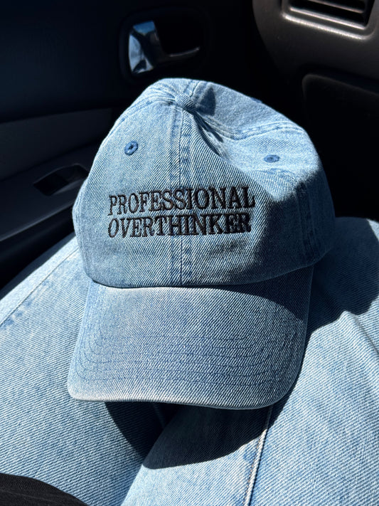 Professional Overthinker Embroidered Cap
