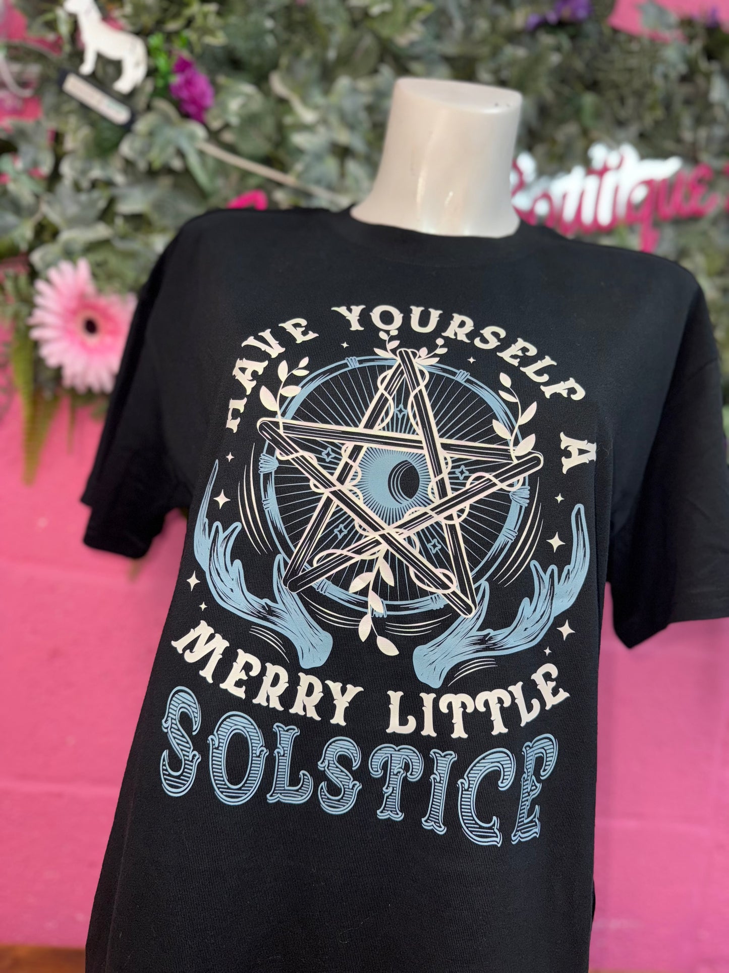 Merry Solstice Christmas Oversized Unisex Premium T-shirt