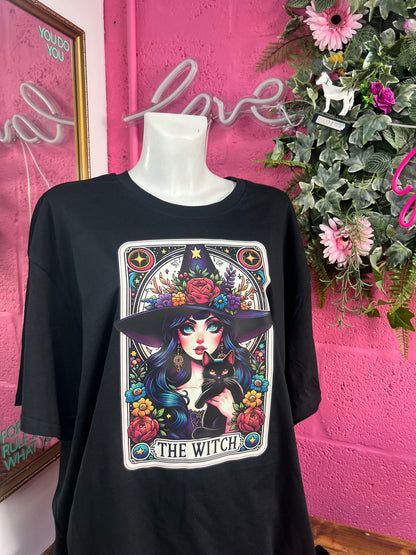 The Witch Colourful Tarot Oversized T-shirt