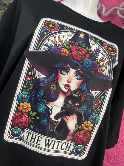 The Witch Colourful Tarot Oversized T-shirt