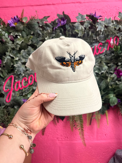 Deaths Head Moth Alternative Embroidered Cap