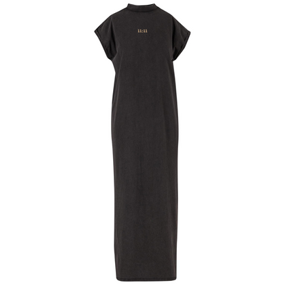 11:11  Embroidered Spiritual Acid Wash Maxi Dress