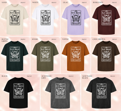 The Anti-Social Butterfly Tarot Oversized T-shirt
