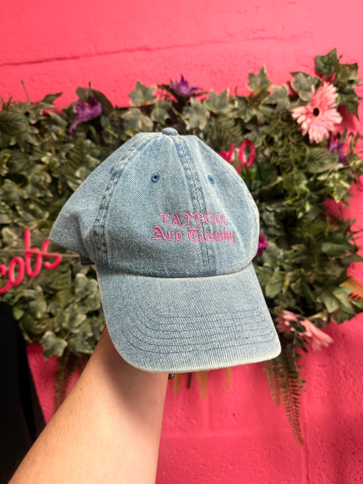 Tattoos Are Trashy Embroidered Cap