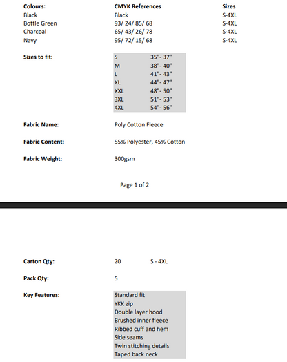 Caldicot Musical Theatre Society Zip Up Hoodie