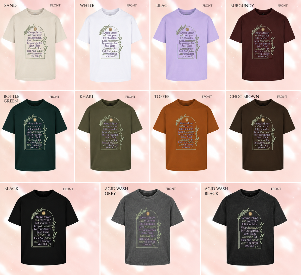 Practical Magic Quote Oversized Short Sleeve T-shirt