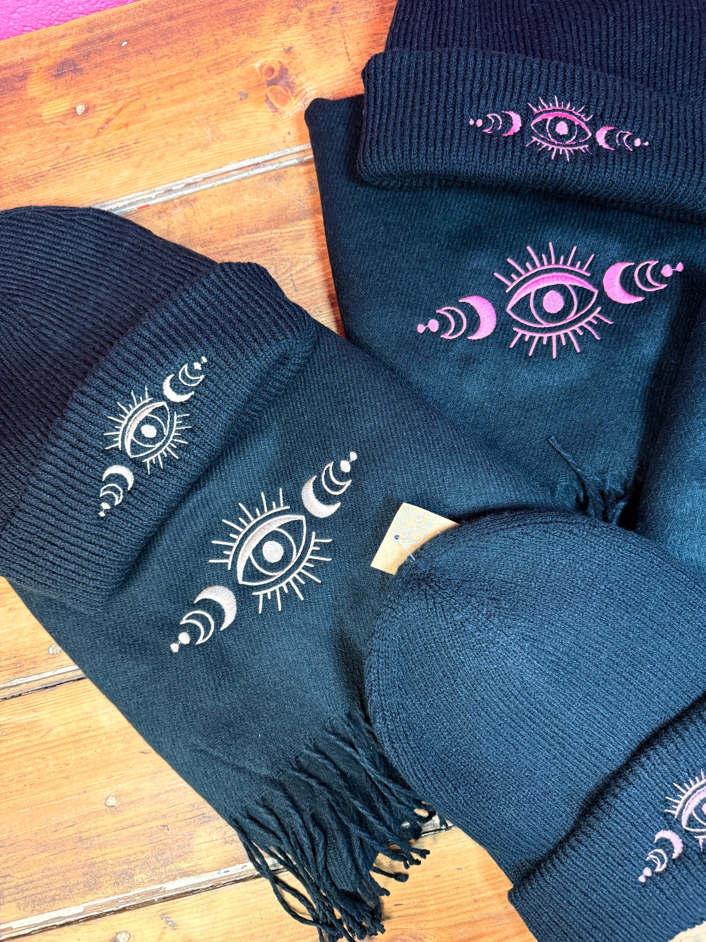 Evil Eye Protection Spritual Scarf and Beanie Sets