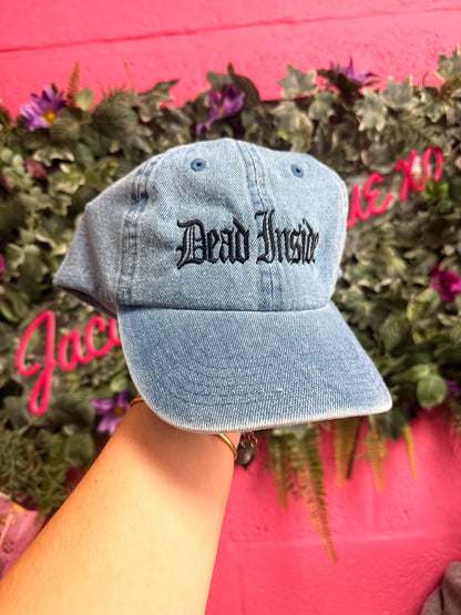 Dead Inside Alternative Gothic Embroidered Cap