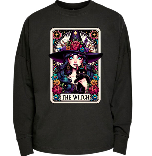 The Witch Colourful Premium Oversized Long Sleeve T-shirt