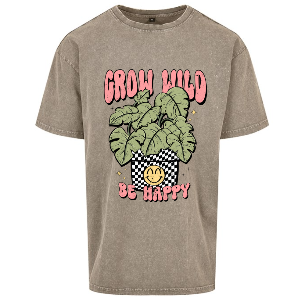 Grow Wild Monstera Plant Oversized T-shirt