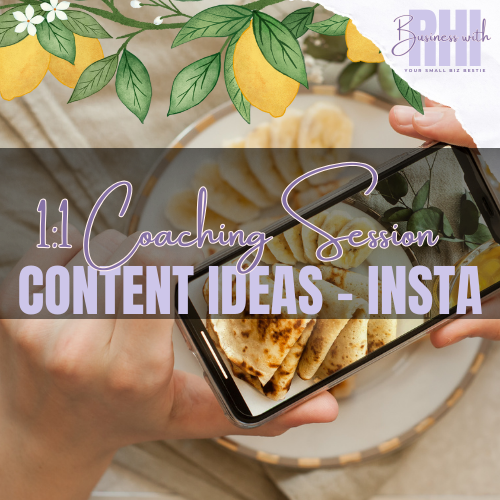 1:1 Instagram Content Idea Generating - Video Call 45 Minutes