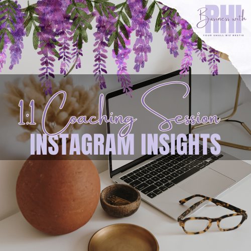 1:1 Instagram Insights Low Down - Video Call 45 Minutes