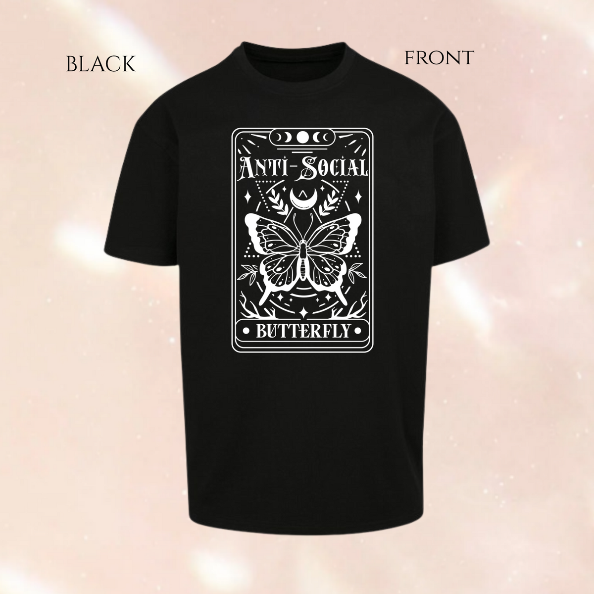 The Anti-Social Butterfly Tarot Oversized T-shirt
