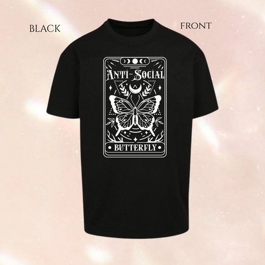 The Anti-Social Butterfly Tarot Oversized T-shirt