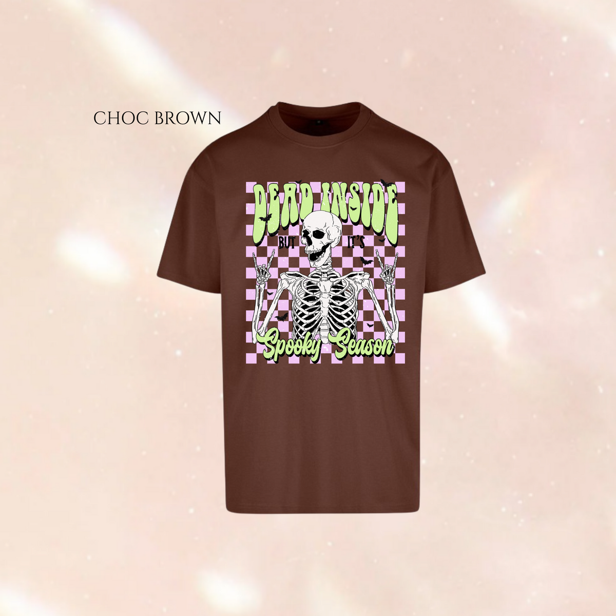 Dead Inside but its Spooky Season Oversized Short Sleeve T-shirt