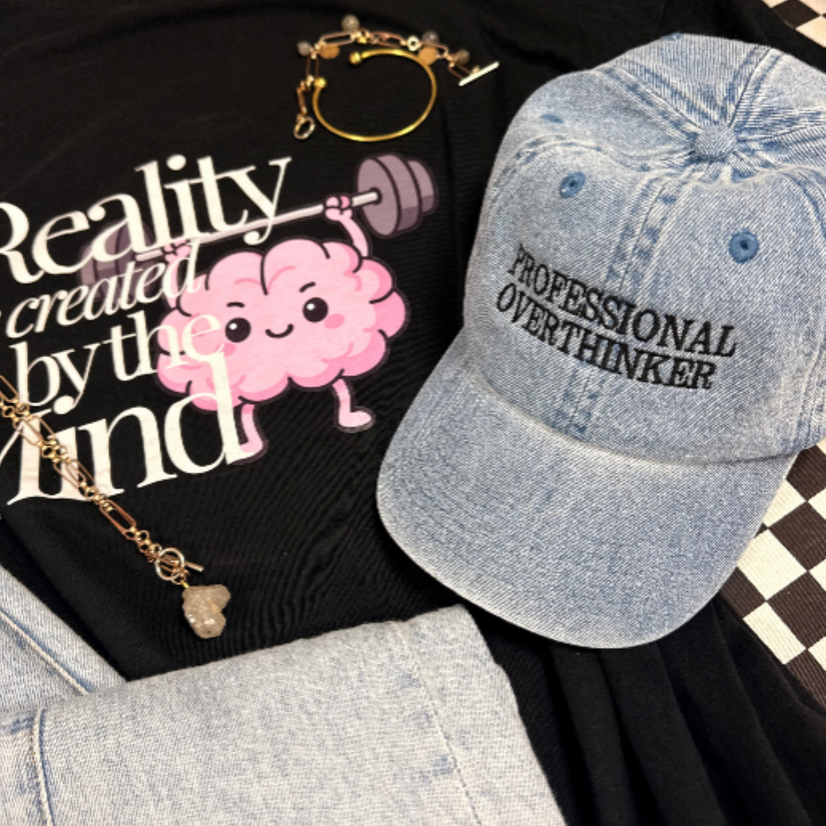 Professional Overthinker Slogan Embroidered Cap