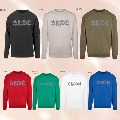 BRIDE | GROOM Alternative Text | Loose Fit Unisex Jumper