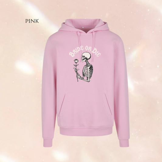 Bride or Die Skull Alternative Text Heavyweight Hoody