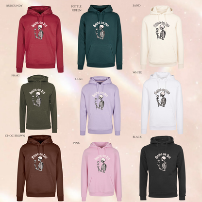 Bride or Die Skull Alternative Text Heavyweight Hoody