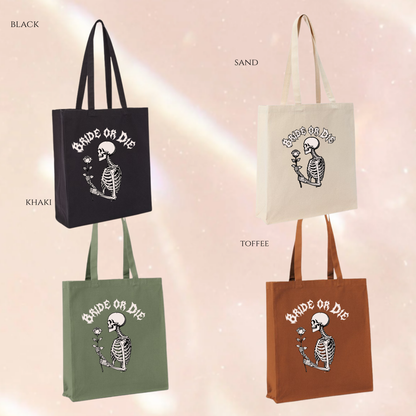 Bride or Die Skull Alternative Premium Tote Bag