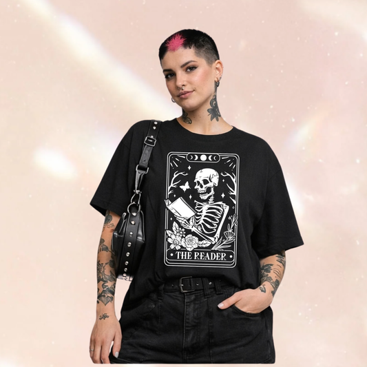 The Reader Tarot Oversized T-shirt